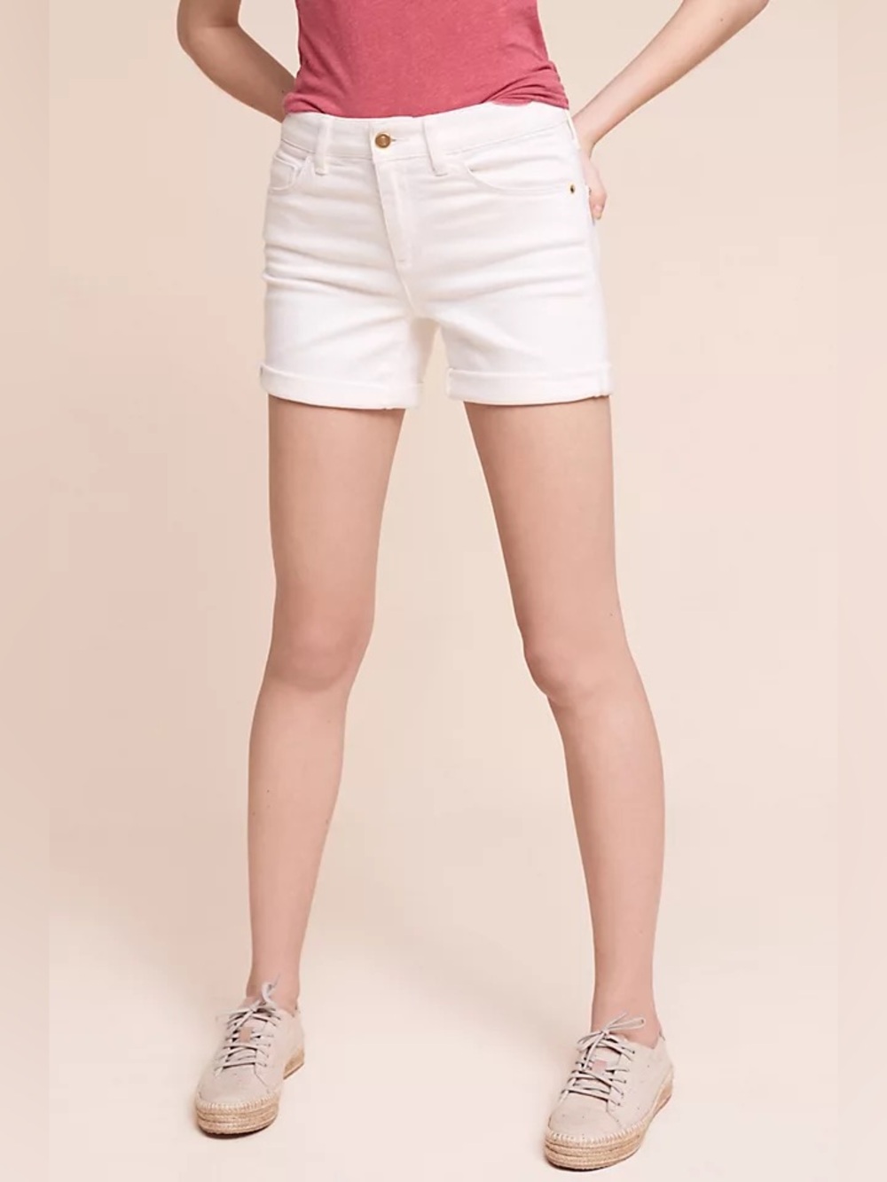Anthropologie Pilcro Script High-Rise Shorts